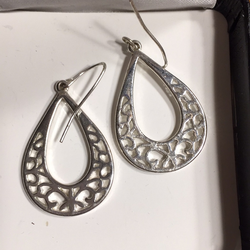 Silver earrings